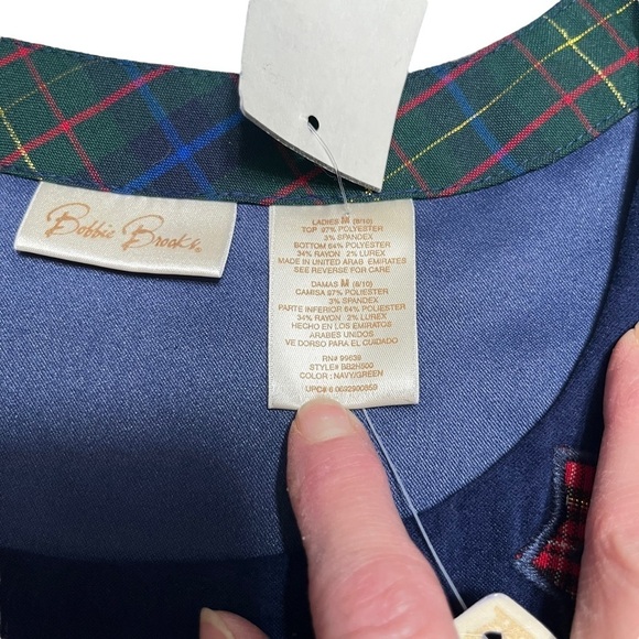 NWT Vintage Y2K Long Christmas Embroidered Jumper Dress Size Medium 8/10 - Picture 6 of 13